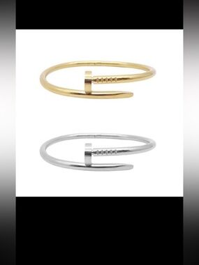NEW stainless steel Nail cuff bangle bracelet